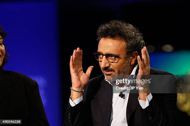 Hamdi Ulukaya, Founder and CEO of Chobani speaks onstage during the Clinton Global Initiative 2015 at the Sheraton New York Times Square Hotel on...