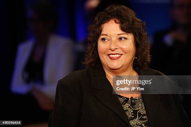 Lavinia Limon, U.S. Committee for Refugees and Immigrants President & CEO, participates in a panel during the Clinton Global Initiative 2015 at the...