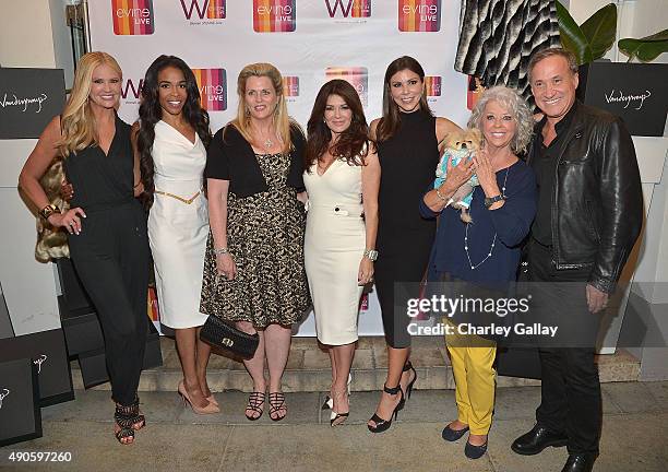 Nancy OÕDell, Michelle Williams, Nancy Davis, Lisa Vanderpump, Heather Dubrow, Paula Deen and Dr. Terry Dubrow attend Celebrating The Women Of EVINE...