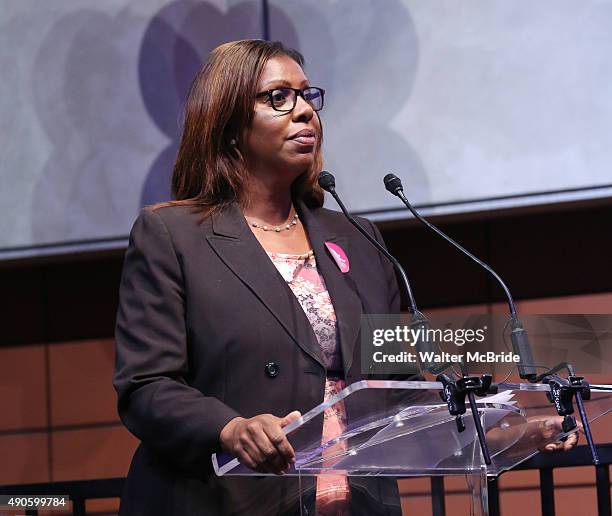 Letitia A. 'Tish' James attends the Broadway Salutes 2015 in Anita's Way on September 29, 2015 in New York City.