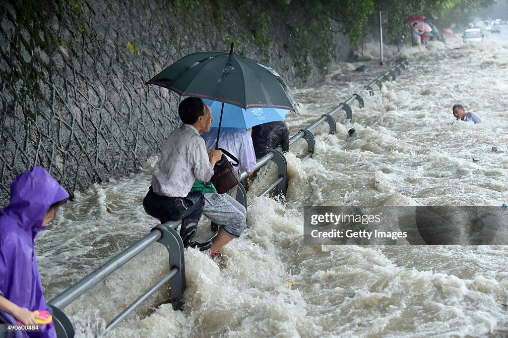 Typhoon Dujuan Makes Landfall In Fujian