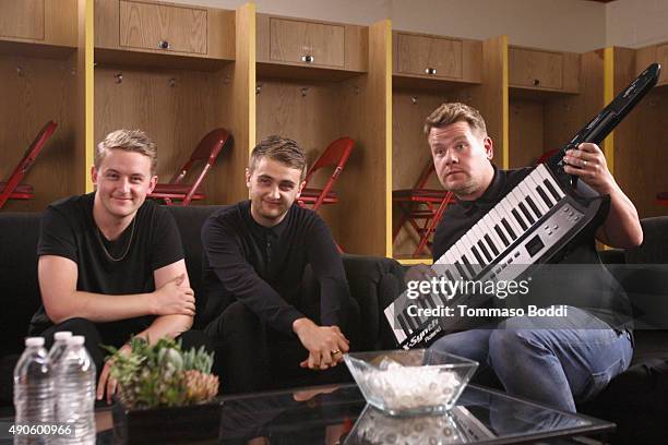 American Express: Unstaged with Disclosure and James Corden on September 29, 2015 in Los Angeles, California.