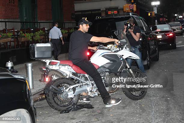David Blaine is seen on September 29, 2015 in New York City.