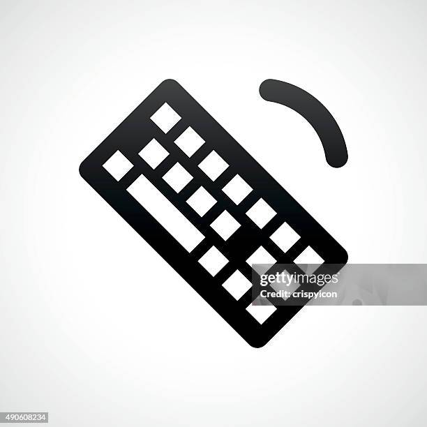 computer keyboard icon on a white background. - shadeseries - bluetooth keyboard stock illustrations