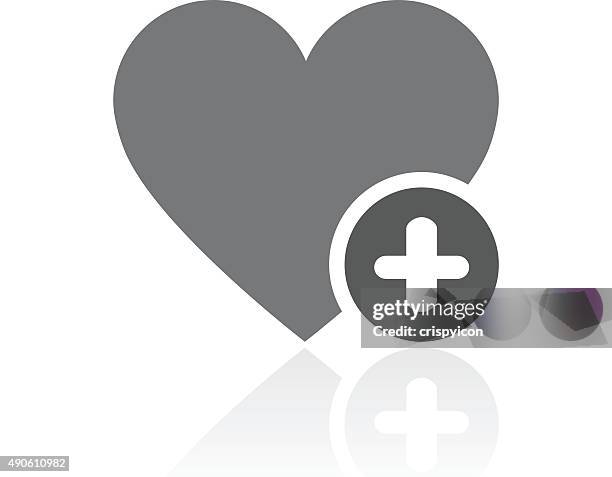 heart icon on a white background. - proseries - fond orange stock illustrations