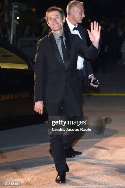 Willem Dafoe arrives at the after party for 'Grace of Monaco' on day 1 of the 67th Annual Cannes Film Festival on May 15, 2014 in Cannes, France.