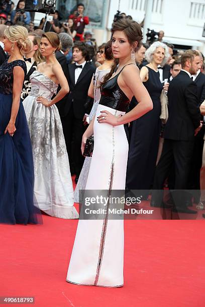 Adele Exarchopoulos attends the Opening ceremony and Premiere of "Grace of Monaco" at the 67th Annual Cannes Film Festival on May 14, 2014 in Cannes,...