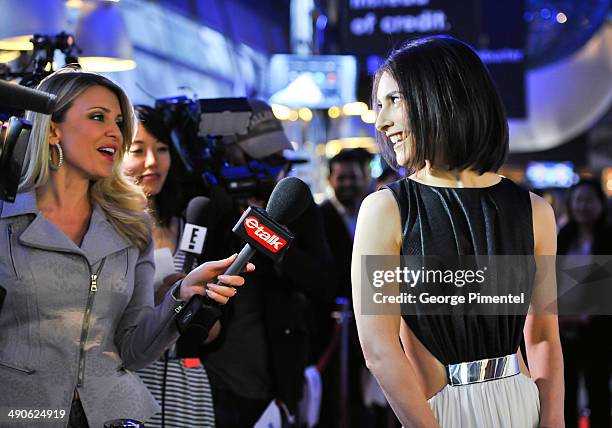 Actress Liane Balaban attends "The Grand Seduction" - Toronto Premiere at Scotiabank on May 14, 2014 in Toronto, Canada.