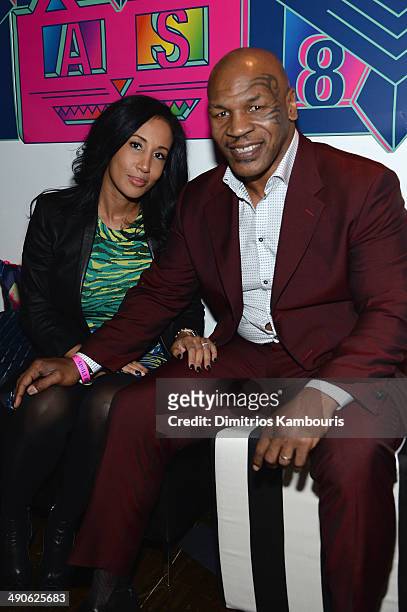 Kiki Tyson and Mike Tyson attend the Adult Swim Upfront Party 2014 at Terminal 5 on May 14, 2014 in New York City. 24748_002_0219.JPG.