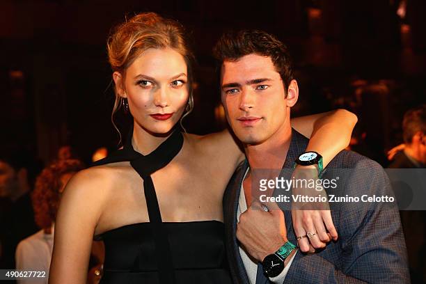 Sean O'Pry and Karlie Kloss attend Vogue China 10th Anniversary at Palazzo Reale on September 28, 2015 in Milan, Italy.