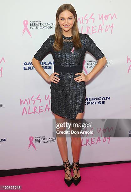 Ksenija Lukich arrives ahead of the 'Miss You Already' gala premiere at the State Theatre on September 30, 2015 in Sydney, Australia.