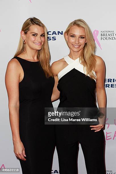 Andrea Heinrich and Anna Heinrich arrive at the 'Miss You Already' Gala premiere at the State Theatre on September 30, 2015 in Sydney, Australia.