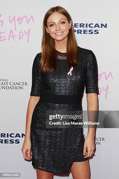 Ksenija Lukich arrives at the 'Miss You Already' Gala premiere at the State Theatre on September 30, 2015 in Sydney, Australia.