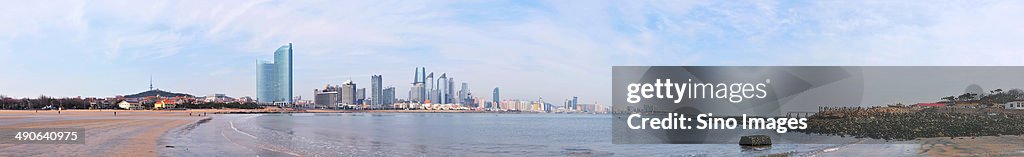 Panoramic Cityscape of Qingdao