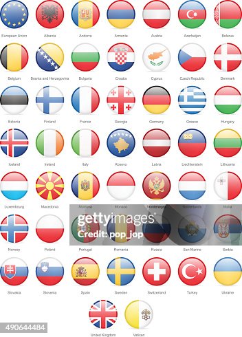 Europe Format Rond Europe Round Flags Illustration High-Res Vector Graphic - Getty Images