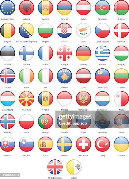 europe - round flags - illustration - portugal flag vector stock illustrations