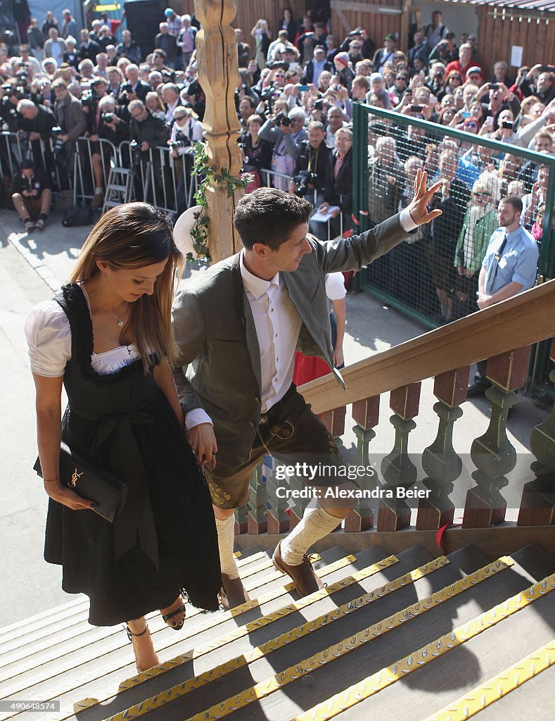 FC Bayern Muenchen Attend Oktoberfest 2015