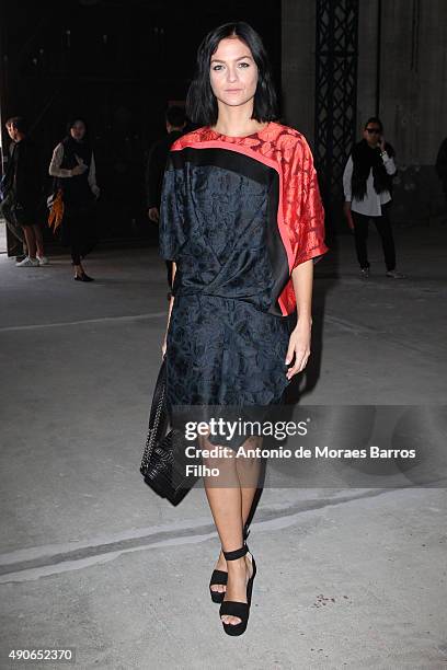 Leigh Lezark attends the Dries Van Noten show as part of the Paris Fashion Week Womenswear Spring/Summer 2016 on September 30, 2015 in Paris, France.