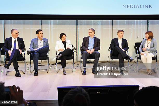 Condé Nast CMO and President of Condé Nast Media Group Edward Menecheschi, AOL President Bob Lord, iHeartMedia EVP and CMO Gayle Troberman, AT&T...