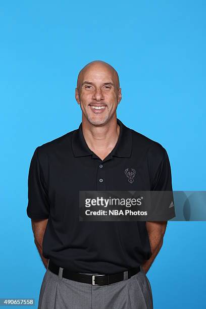 Greg Foster of the Milwaukee Bucks poses for a portrait during Media Day on September 28, 2015 at the Orthopaedic Hospital of Wisconsin Training...