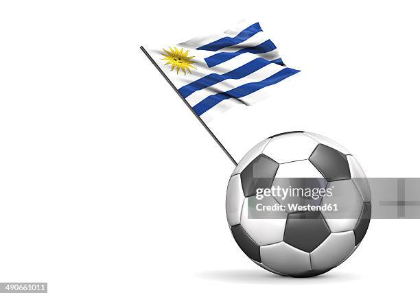 Antecedentes De La Selección Uruguay Con Vista Superior De Pelota Y Bandera Stock de ilustración - Ilustración de escuela, ventilador: 259969773