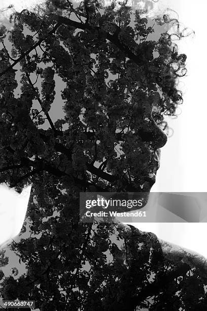 female afro-american, 3d rendering - afro stock illustrations