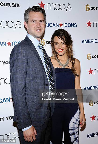 Chris Marvin and actress Jana Kramer attend the Macy's American Icons launch at Macy's Herald Square on May 14, 2014 in New York City.