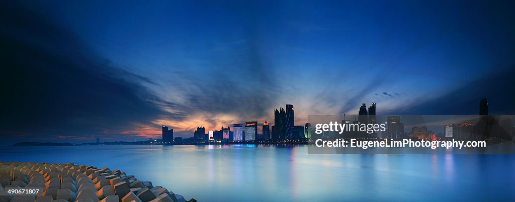 Panoramic Fushan Bay
