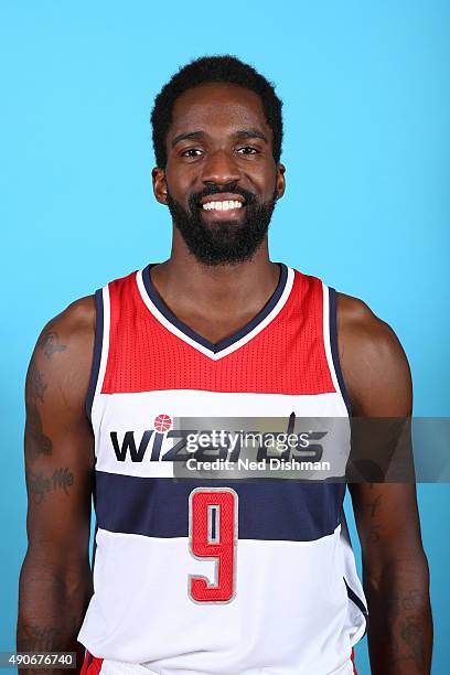 Martell Webster of the Washington Wizards poses for a photo during 2015 media day at the Verizon Center on May 18, 2015 in Washington D.C. NOTE TO...