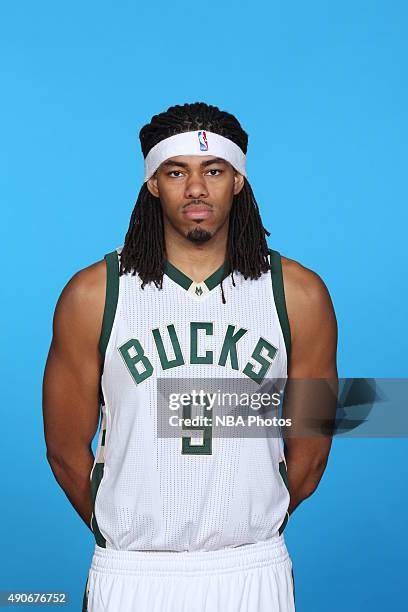 Chris Copeland of the Milwaukee Bucks poses for a portrait during Media Day on September 28, 2015 at the Orthopaedic Hospital of Wisconsin Training...