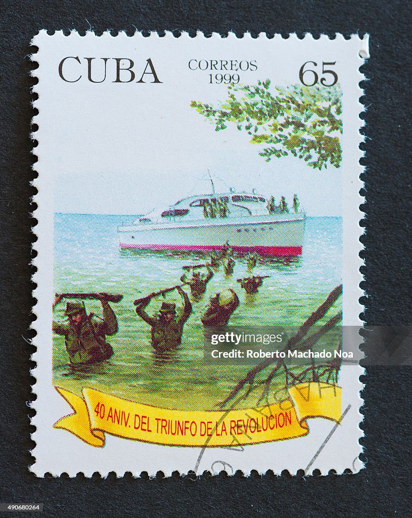 Cuban 1999 stamp commemorating the 40th anniversary of the...