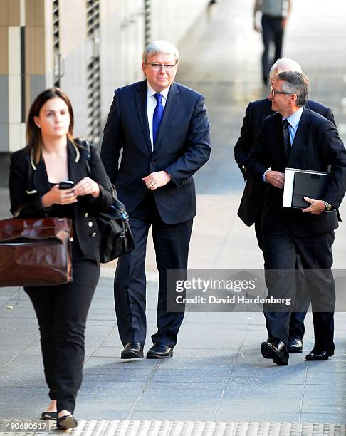Kevin Rudd Memer Former Prime Minister Kevin Rudd returns to Brisbane Magistrates ...
