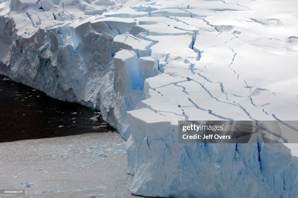 A glacier in Antarctica