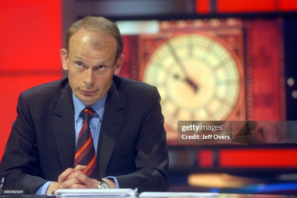 Andrew Marr in the BBC Election 2005 studio