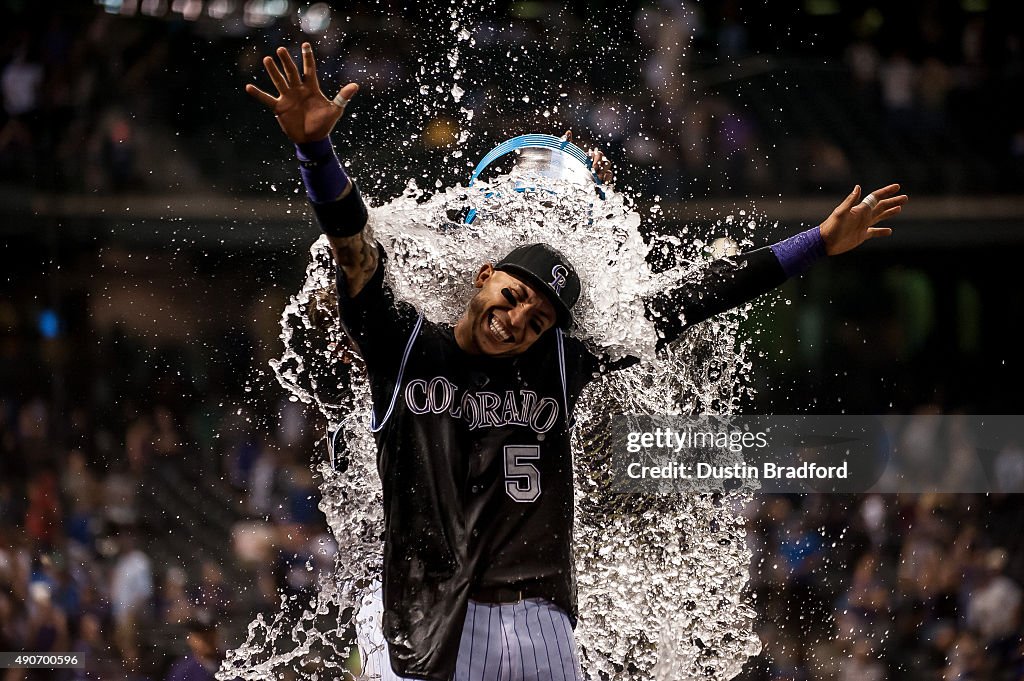 Los Angeles Dodgers v Colorado Rockies