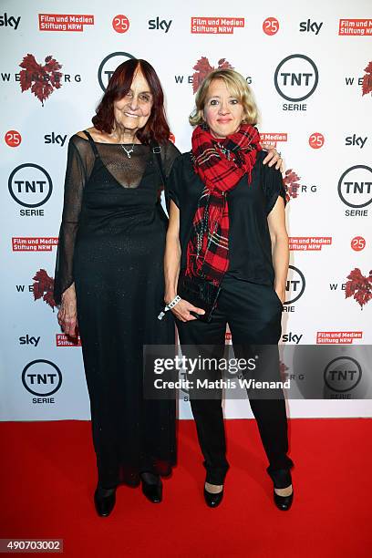 Helga Boettinger and Anna Boettcher attend TNT Serie's preview screening of 'Weinberg' at Residenz on September 30, 2015 in Cologne, Germany. The...