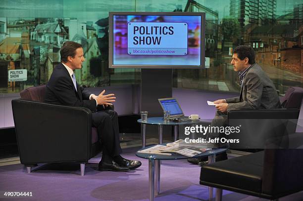 Conservative leader David Cameron interviewed by Jon Sopel on the Politics Show 5th October 2008