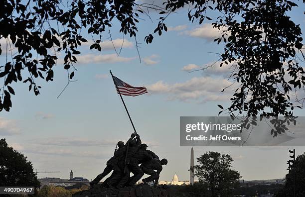 The Marine Corps War Memorial is a military memorial statue located near the Arlington National Cemetery and the Netherlands Carillon in Rosslyn,...