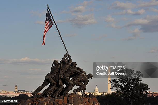 The Marine Corps War Memorial is a military memorial statue located near the Arlington National Cemetery and the Netherlands Carillon in Rosslyn,...