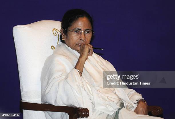 West Bengal Chief Minister Mamata Banerjee during the Chief Ministers' conclave on cooperative federalism and centre-state relations on September 30,...