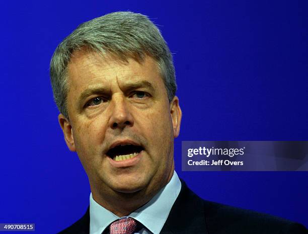 Andrew CBE Lansley speaking at the Conservative Party conference Blackpool 2005.