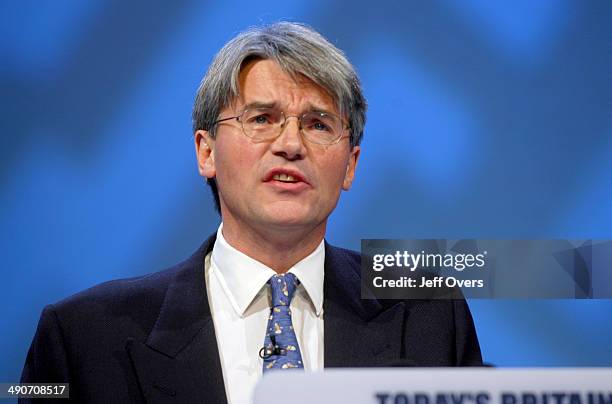 Andrew Mitchell speaking at the Conservative Party conference Blackpool 2005