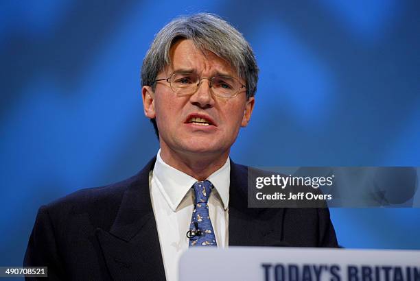 Andrew Mitchell speaking at the Conservative Party conference Blackpool 2005