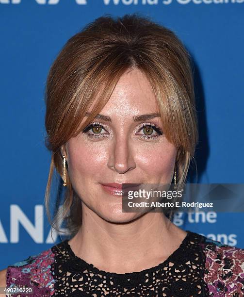 Actress Sasha Alexander attends the 'Concert For Our Oceans' hosted by Seth MacFarlane benefitting Oceana at The Wallis Annenberg Center for the...