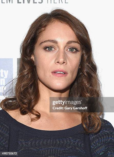 Actress Ariane Labed attends "The Martian" premiere during the 53rd New York Film Festival at Alice Tully Hall on September 27, 2015 in New York City.