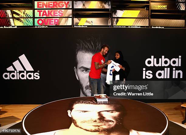 Global icon and footballing legend David Beckham today opened the new adidas HomeCourt concept store in the Mall of Emirates, Dubai to the delight of...