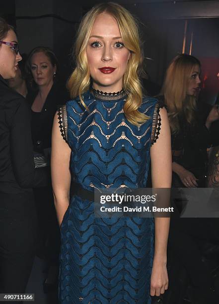 Elen Rhys attends "Above / Beyond" hosted by American Airlines at One Marylebone on September 29, 2015 in London, England.