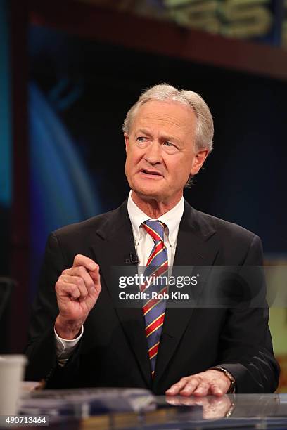 Lincoln Chafee visits FOX Business Network at FOX Studios on September 30, 2015 in New York City.