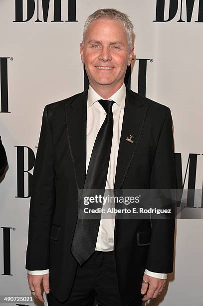 Composer Blake Neely arrives to the BMI Film & Television Awards at The Four Seasons Beverly Wilshire Hotel on May 14, 2014 in Beverly Hills,...