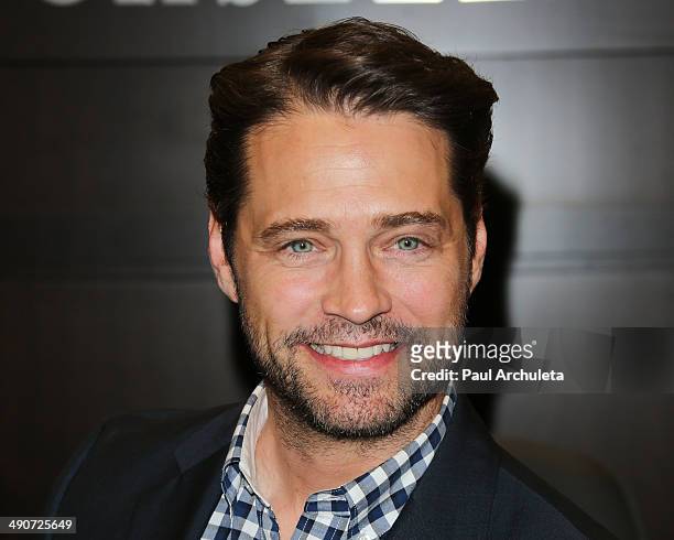 Actor / Director Jason Priestley signs copies of his new book "Jason Priestley - A Memoir" at Barnes & Noble bookstore at The Grove on May 14, 2014...